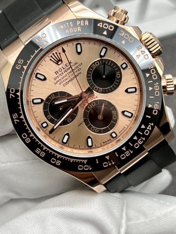 Rolex Daytona Rose Gold 116515 Pink Dial Oysterflex