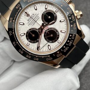 Rolex 18k Gold Cosmograph Daytona 40mm Watch Meteorite Black