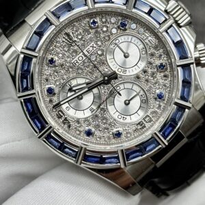 Rolex Daytona 116589SACI Blue Sapphire Bezel And Pave Dial