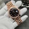 Rolex Day-Date 40 18k Rose Gold Eisenkiesel Diamond-set bezel and a President bracelet