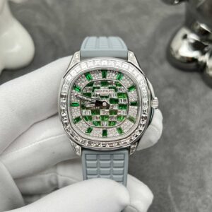 Patek Philippe Aquanaut 5062/450G-010 Aquanaut with Green Emeralds and Diamond