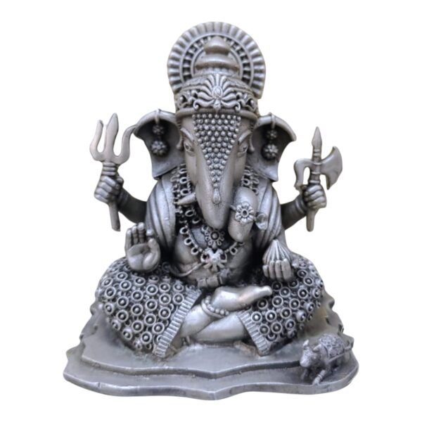 Dagdu Ganesh JI 925 Pure Silver Idol