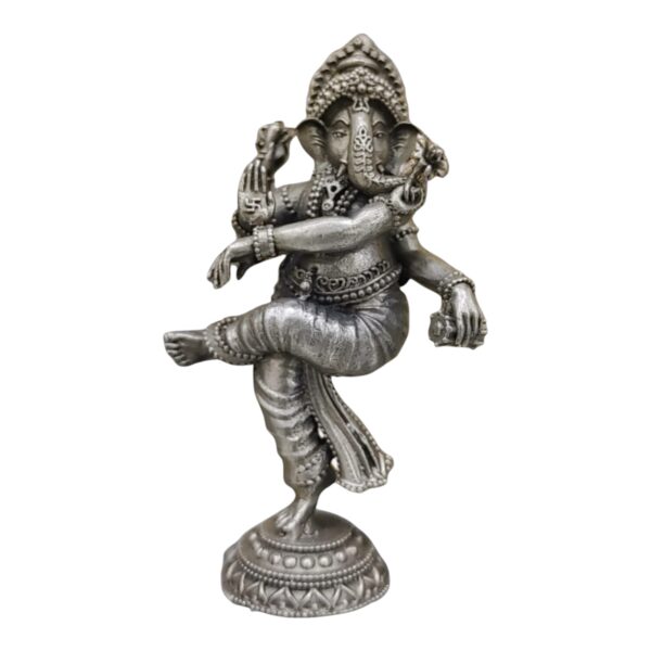 Dancing Ganesh Ji 925 Pure Silver Idol