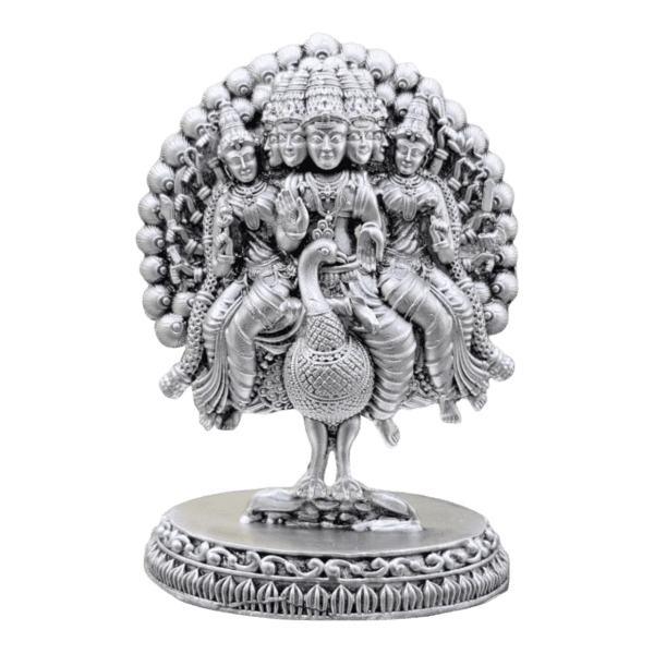 Kartikeya 925 Pure Silver Idol
