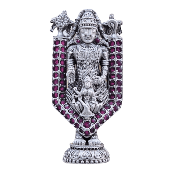 Balaji Stone 925 Pure Silver Idol