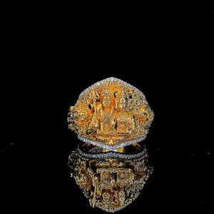 Shiv Parivaar Gold Ring